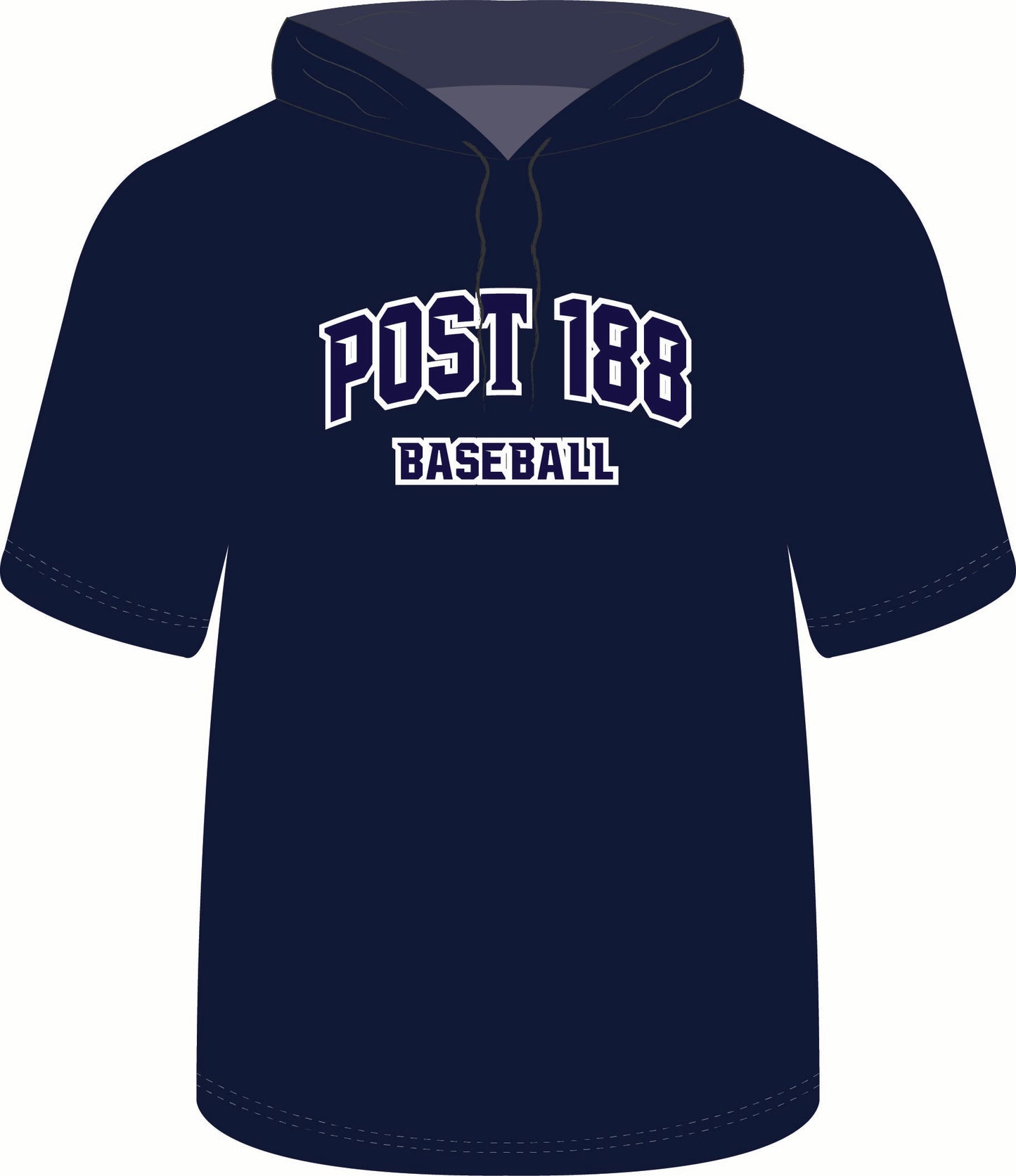 Post 188 Baseball Short Sleeve Sweatshirt