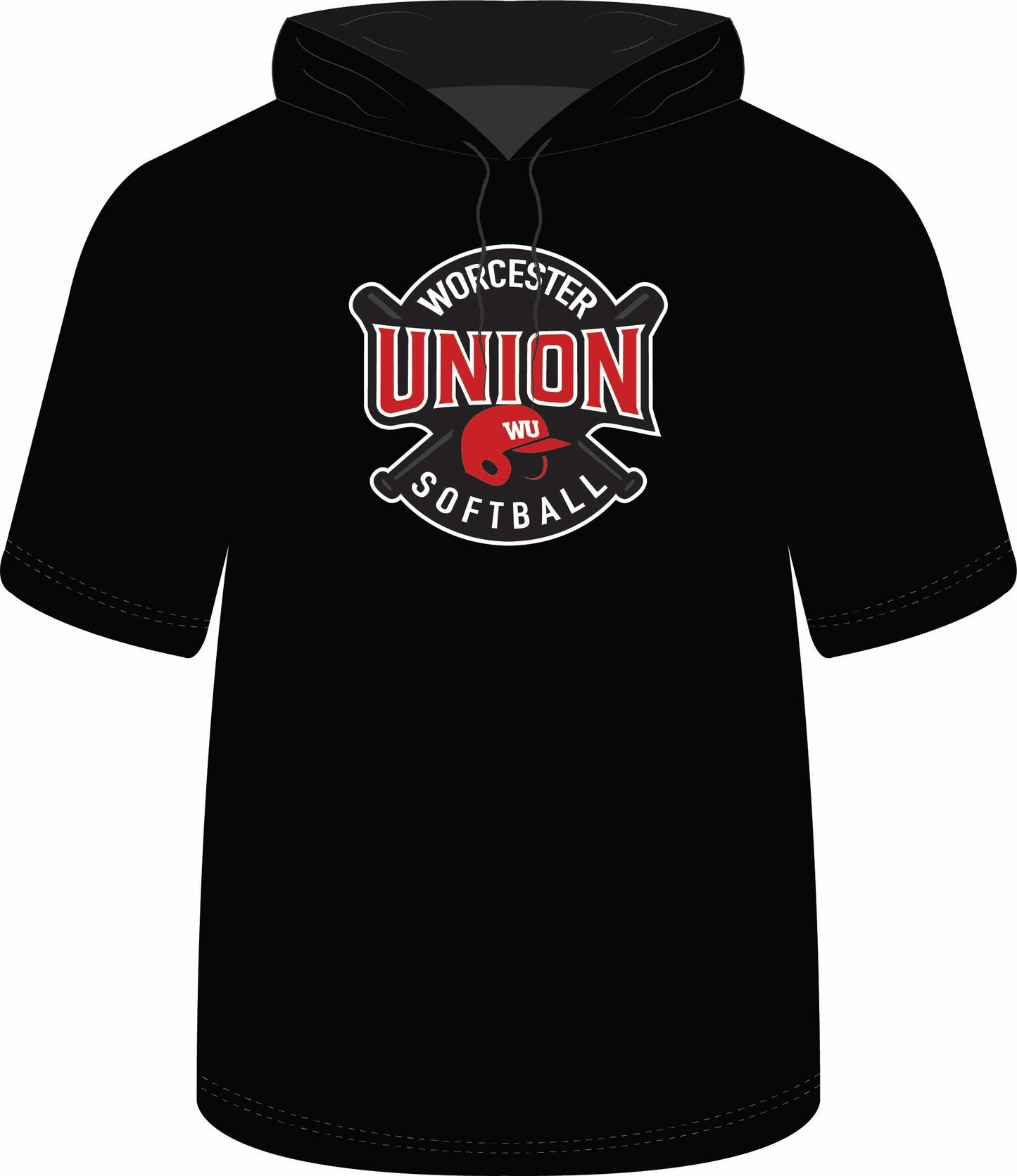 Worcester Union Softball Short Sleeve Hoodie