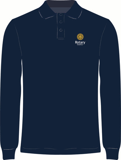 Dolgeville Rotary Club Long Sleeve Polo