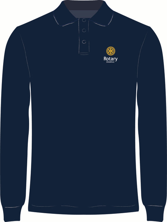 Dolgeville Rotary Club Long Sleeve Polo