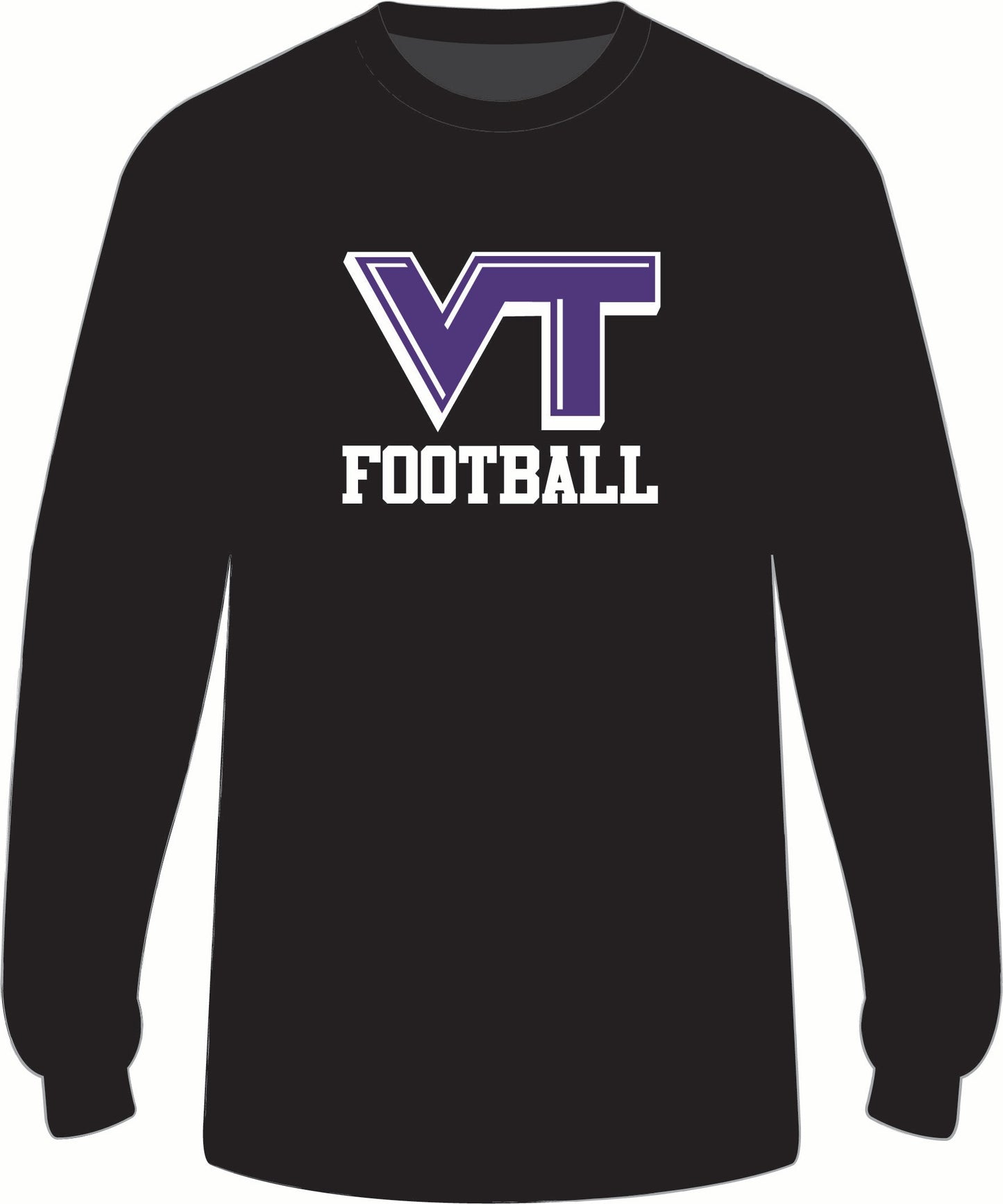Valley Tech Football Long Sleeve Shirt