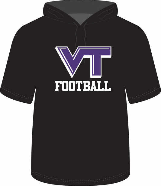 Valley Tech Football Short Sleeve Hoodie